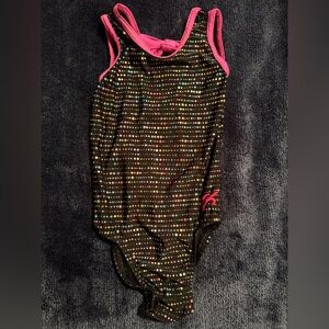 GK Elite Black Leotard child’s Small
